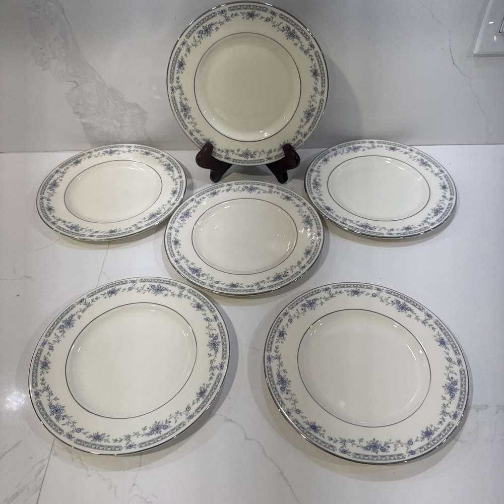 6 Minton Bone China BELLEMEADE Salad Plates 8in Vintage England